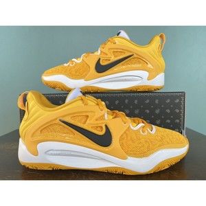 Nike KD 15 TB University Gold Basketball Shoes Men's Size 11.5 DX6648-701 NO LID